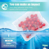 VKTECH 10Pcs PEVA Food Storage Bag Containers Reusable Freezer Bag Leakproof Top Ziplock Silicone Bags Kitchen Organizer Pouch